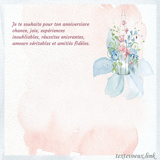 Carte de voeux avec des fleurs à l'aquarelle