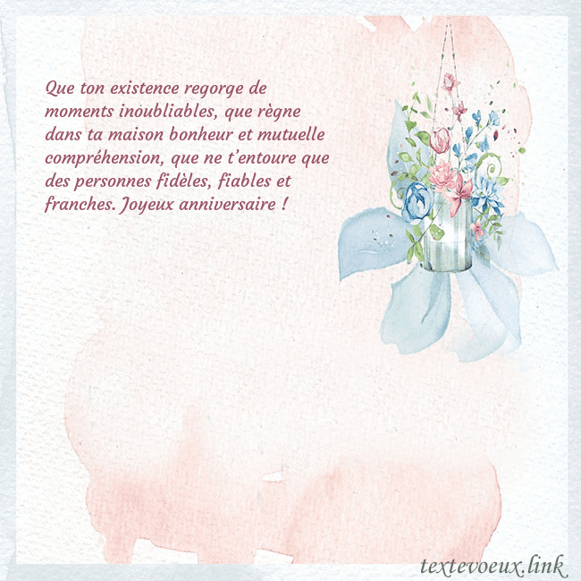 Carte de voeux avec des fleurs à l'aquarelle