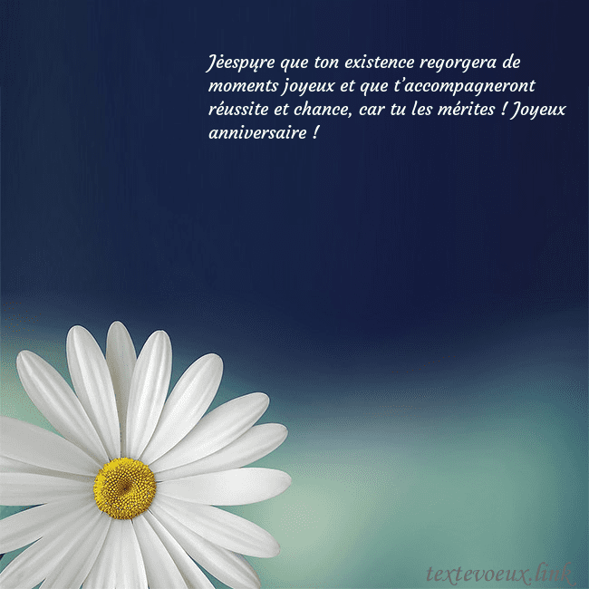 Carte postale avec une grande marguerite