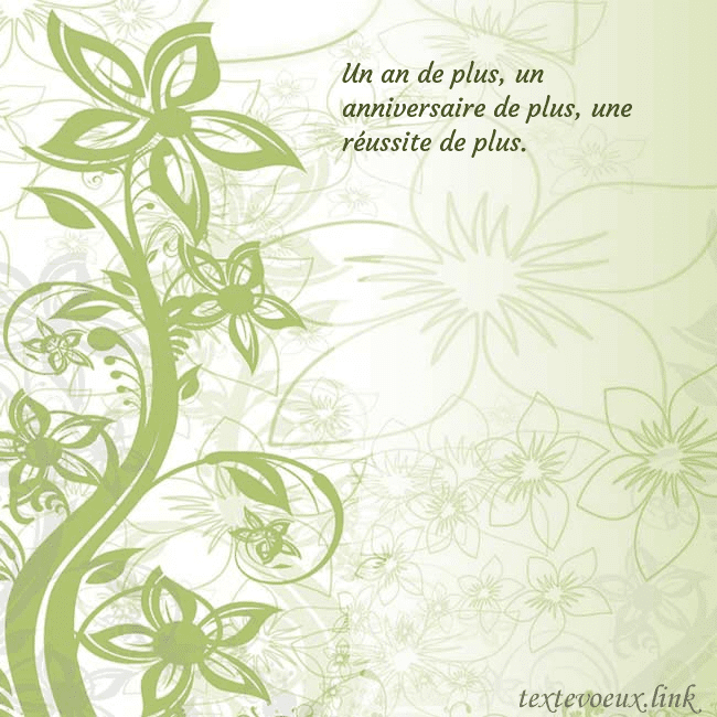 Carte de voeux avec des fleurs peintes en vert