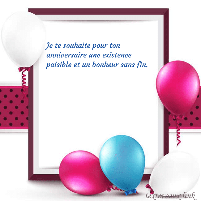 Carte de vœux avec des ballons