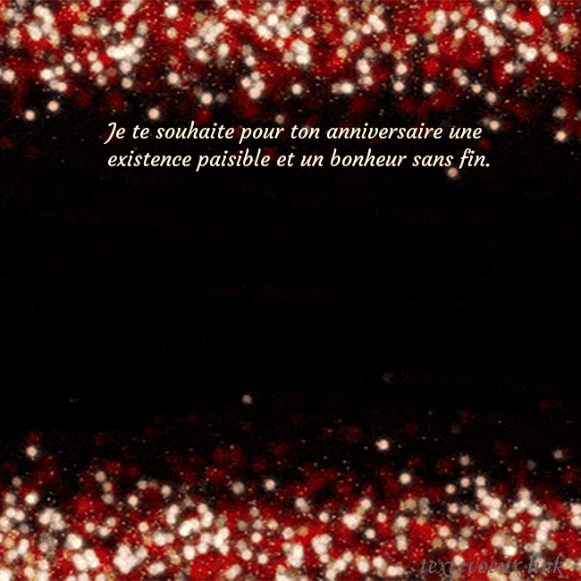 Carte postale animée clignotante noir et rouge