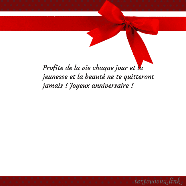 Carte de vœux avec ruban rouge