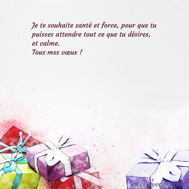 Carte de voeux avec des cadeaux peints à l'aquarelle