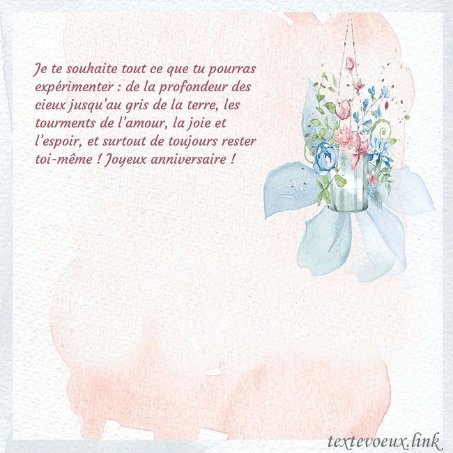 Carte de voeux avec des fleurs à l'aquarelle