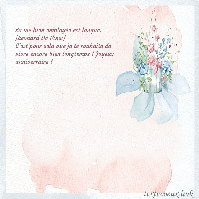 Carte de voeux avec des fleurs à l'aquarelle
