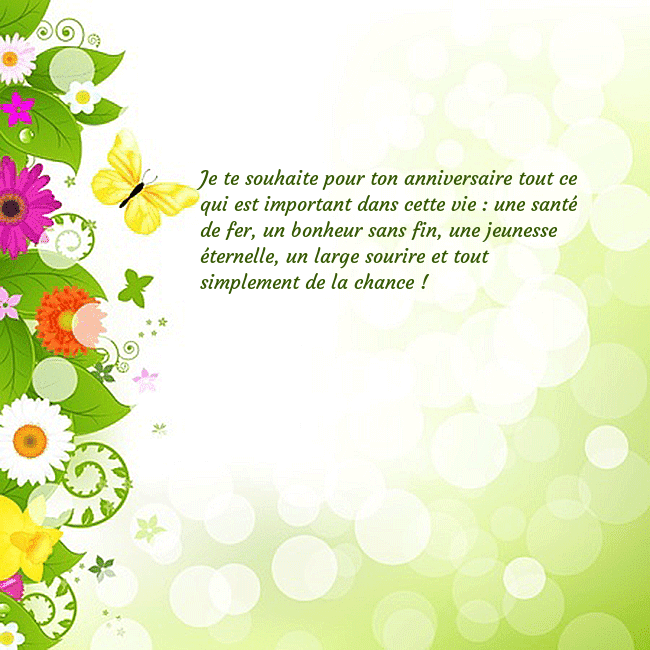 Cartes de vœux avec des fleurs et des papillons colorés